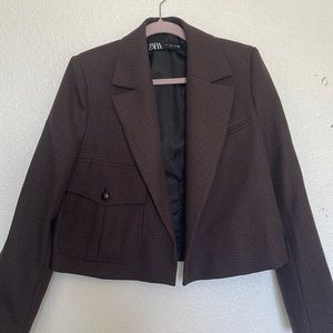 cropped zara blazer!